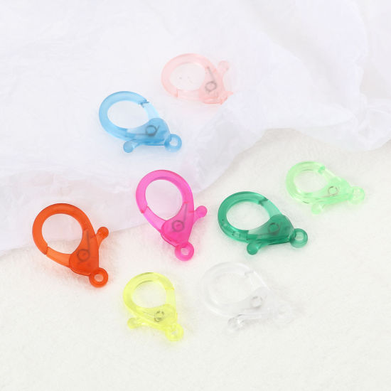 ABS アクセサリーパーツ・金具 カニカン ランダムな色 30 個 の画像