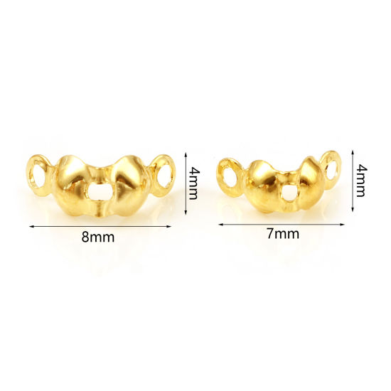 真鍮ボールチップ 18K ゴールドフィルド 円形 20 個 の画像