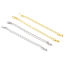 Chaînes d'Extension en Laiton Multicolore 7.5cm, 5 Pièces