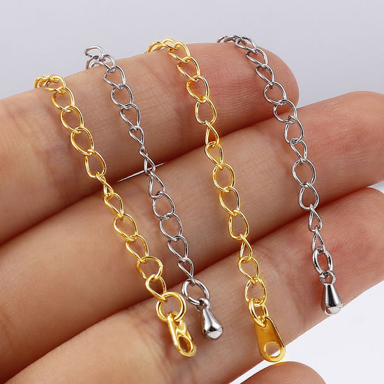 Image de Chaînes d'Extension en Laiton Multicolore 7.5cm, 5 Pièces