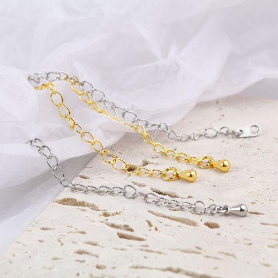 Image de Chaînes d'Extension en Laiton Multicolore 7.5cm, 5 Pièces