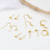 Immagine di Rame Ganci per Orecchini Oro riempito W/ Loop Diametro Filo: (21 misura), 4 Pz