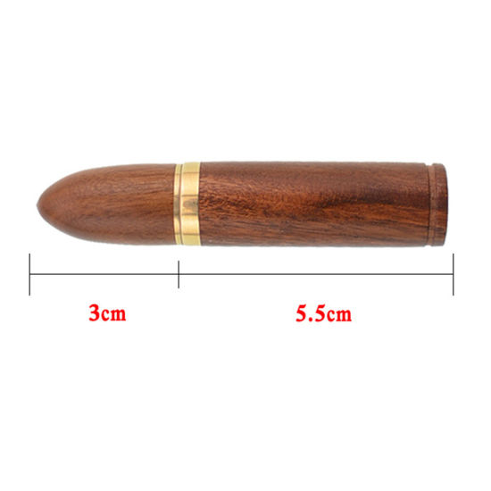 Image de Boîte de Stockage Aiguille en Bois Naturel Colonne Multicolore 8.5cm x 1.8cm, 1 Pièce