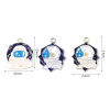 Picture of Zinc Based Alloy Galaxy Pendants Polygon Multicolor Spaceman Enamel 5 PCs