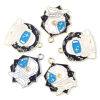 Picture of Zinc Based Alloy Galaxy Pendants Polygon Multicolor Spaceman Enamel 5 PCs