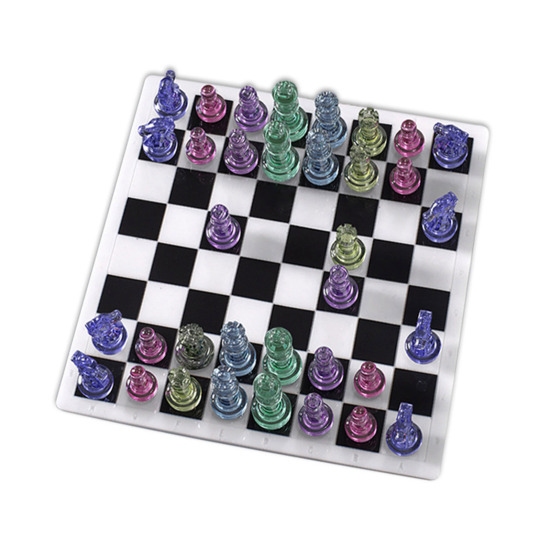 Image de Moule en Silicone Échecs Blanc 1 Pièce