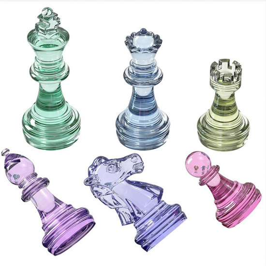 Image de Moule en Silicone Échecs Blanc 1 Pièce