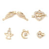 Picture of Brass Valentine's Day Charms Wholesale Real Gold Plated Heart