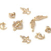 Picture of Brass Valentine's Day Charms Wholesale Real Gold Plated Heart
