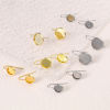 Imagen de Acero Inoxidable Pendientes Ronda Multicolor W/ Lazo 6 Unidades