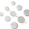 Picture of Stainless Steel Charms Round Disc Silver Tone 20 PCs