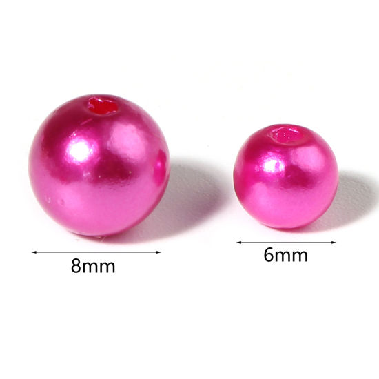 Picture of Acrylic Beads Round Multicolor Imitation Pearl 1000 PCs