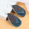 Immagine di PU Ciondoli Goccia Multicolore Leopardo 5.8cm x 3.7cm, 5 Pz