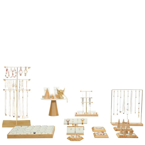 Image de Présentoirs à Bijoux en Bois Couleur Naturelle , 1 Pièce