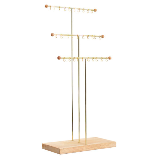Image de Présentoirs à Bijoux en Bois Couleur Naturelle , 1 Pièce