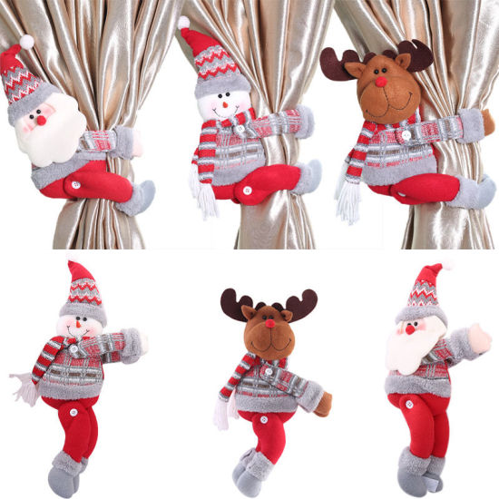 Image de Embrasses De Rideau De Poupée De Noël Clips Retenues Décoration De La Maison