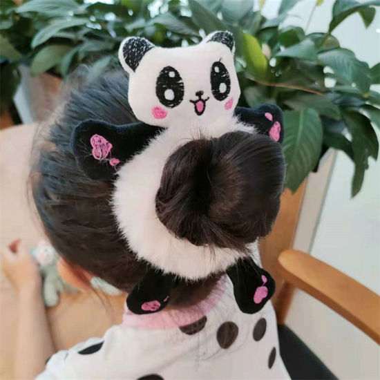 Imagen de Felpa Lazos de pelo Multicolor 1 Unidad