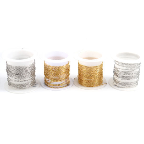 Image de Chaîne Maille Forçat en Acier Inoxydable Ovale Multicolore 5 M