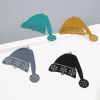 Picture of Brass Filigree Stamping Connectors Christmas Hats Multicolor Snowflake Painted 5.2cm x 4.5cm, 5 PCs