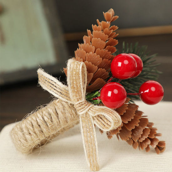クリスマスプラスチックナプキンリングバックルホルダーテーブルデコレーション の画像