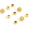 Picture of Brass Beads 18K Real Gold Plated 5 PCs