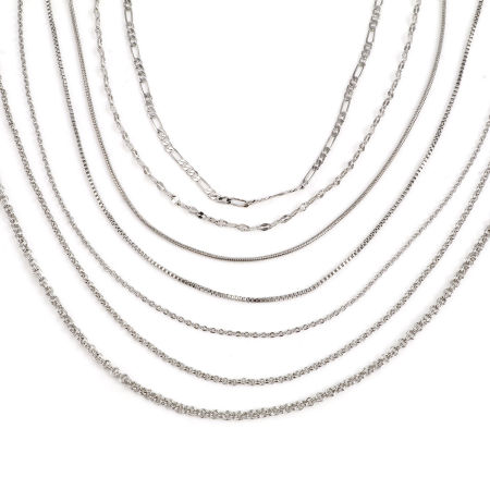 Brass Necklace Real Platinum Plated 1 Piece