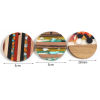 Picture of Resin & Wood Wood Effect Resin Pendants Round Disc Natural 2 PCs