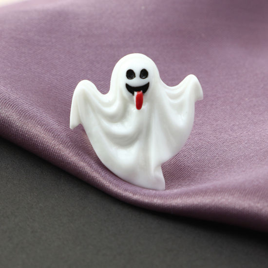 樹脂 ハロウィン オープン リング 指輪 多色 17mm (日本サイズ約13号)、 穴： 1 個 の画像