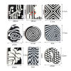 Picture of Resin Pendants Geometric Black & White 10 PCs