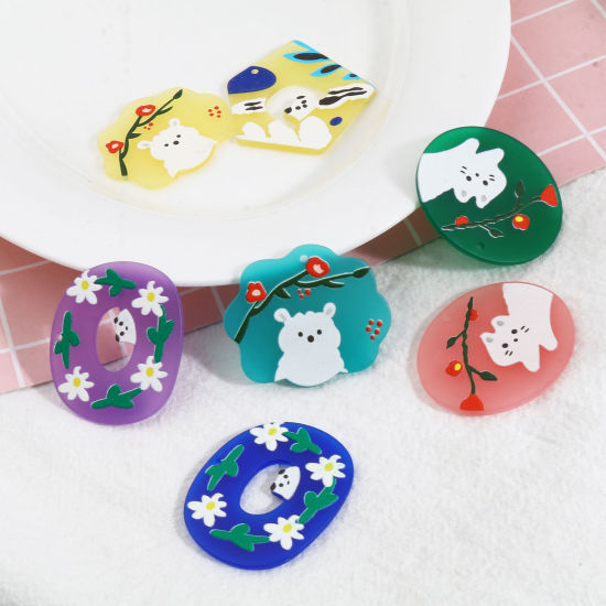 Image de Pendentifs en Résine Animal Multicolore 10 Pcs