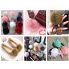 Picture of Polyester & Acrylic Pom Pom Balls With Rubber Band Multicolor Round 8cm Dia., 1 Packet ( 24PCs/Packet)
