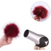 Picture of Polyester & Acrylic Pom Pom Balls With Rubber Band Multicolor Round 8cm Dia., 1 Packet ( 24PCs/Packet)