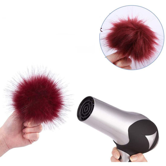 Immagine di Poliestere & Orlon Pompon Multicolore Tondo 10cm Dia., 1 Pacchetto ( 24 Pz/Pacchetto)