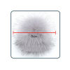 Picture of Polyester & Acrylic Pom Pom Balls With Rubber Band Multicolor Round 8cm Dia., 1 Packet ( 16PCs/Packet)