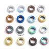 Image de Perles en Hématite Annulaire Multicolore Env. 14mm Dia, Trou: env. 8.4mm, 2 Pcs