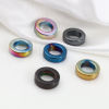 Image de Perles en Hématite Annulaire Multicolore Env. 14mm Dia, Trou: env. 8.4mm, 2 Pcs