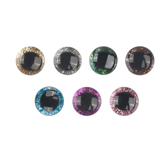 Image de Accessoires de Bricolage Artisanal en Plastique Multicolore œil Paillettes 20 Kits
