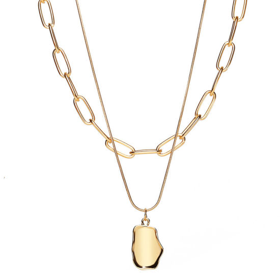 Image de Collier Multirang Multicolore Géométrique 1 Pièce