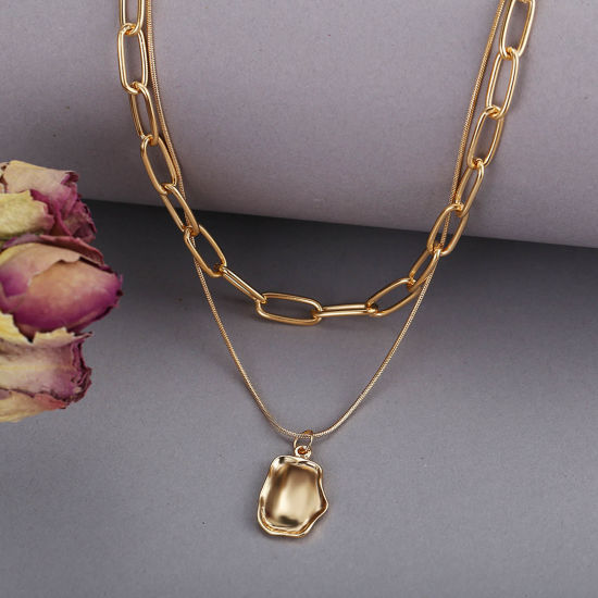 Image de Collier Multirang Multicolore Géométrique 1 Pièce