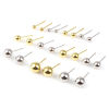 Immagine di Argento Sterling Orecchini a Perno Accessori Palla Multicolore 1 Grammo
