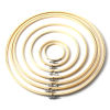Bamboo Embroidery Hoop Round Natural 2 PCs の画像