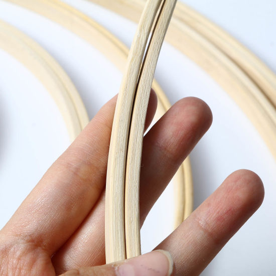 Bamboo Embroidery Hoop Round Natural 2 PCs の画像