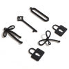 Image de Breloques en Alliage de Zinc Noir env. Laqué 10 Pcs