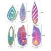 Picture of Iron Based Alloy Filigree Stamping Pendants Multicolor 5 PCs