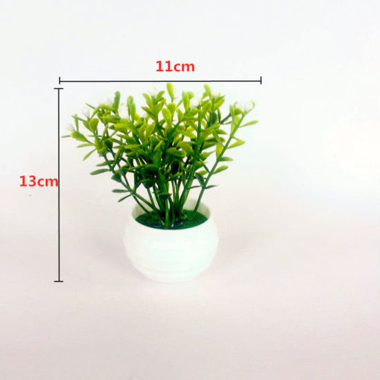 プラスチック製盆栽  フェイクグリーン  人工 人工 観葉植物 植木 偽物   植木 偽物   の画像
