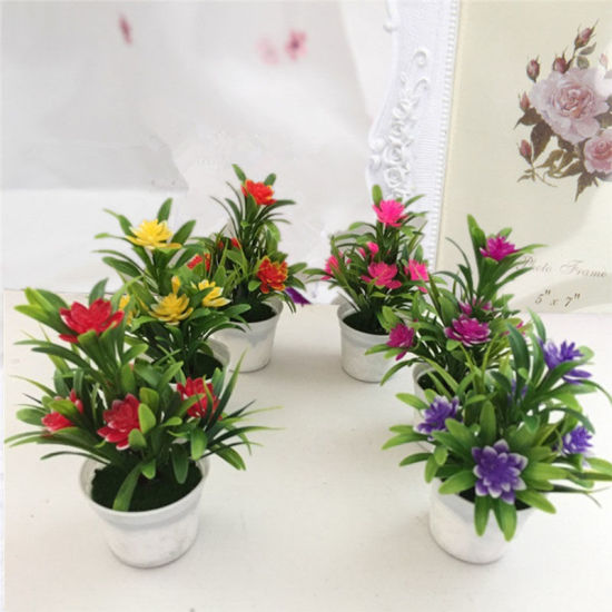 プラスチック造花鉢植え人工 観葉植物 植木 偽物   の画像