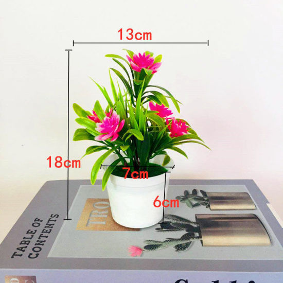 プラスチック造花鉢植え人工 観葉植物 植木 偽物   の画像