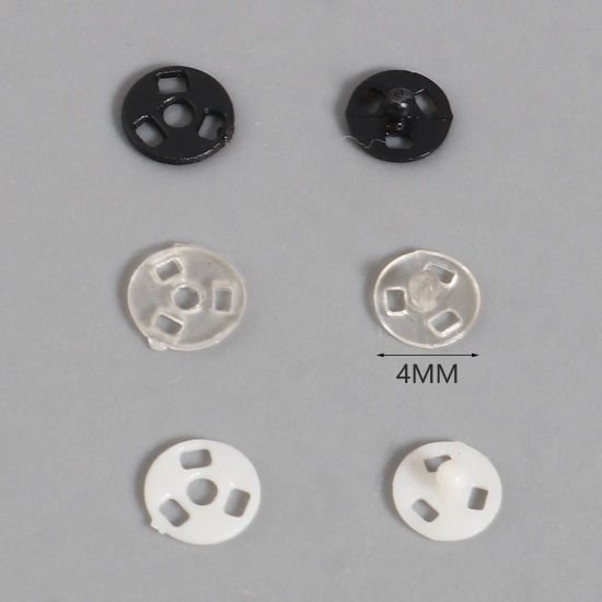 ABS 隠しボタン 多色 円形 4mm 30 セット の画像