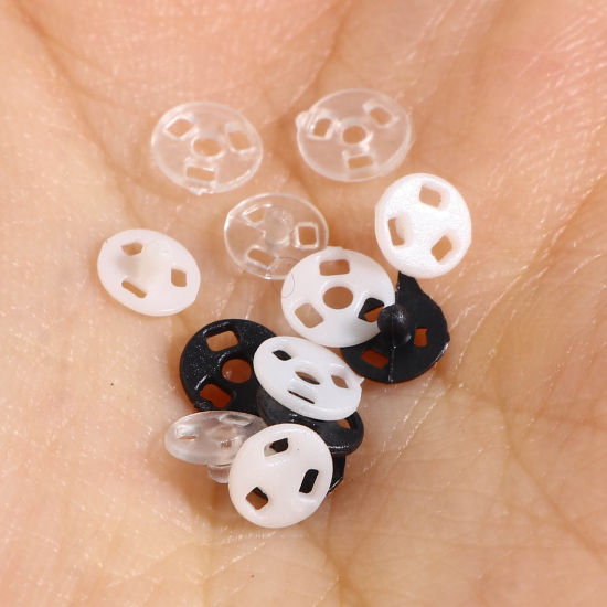 ABS 隠しボタン 多色 円形 4mm 30 セット の画像