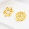 Изображение Латунь Коннекторы фурнитуры 18K настоящее золото с покрытием 2 ШТ